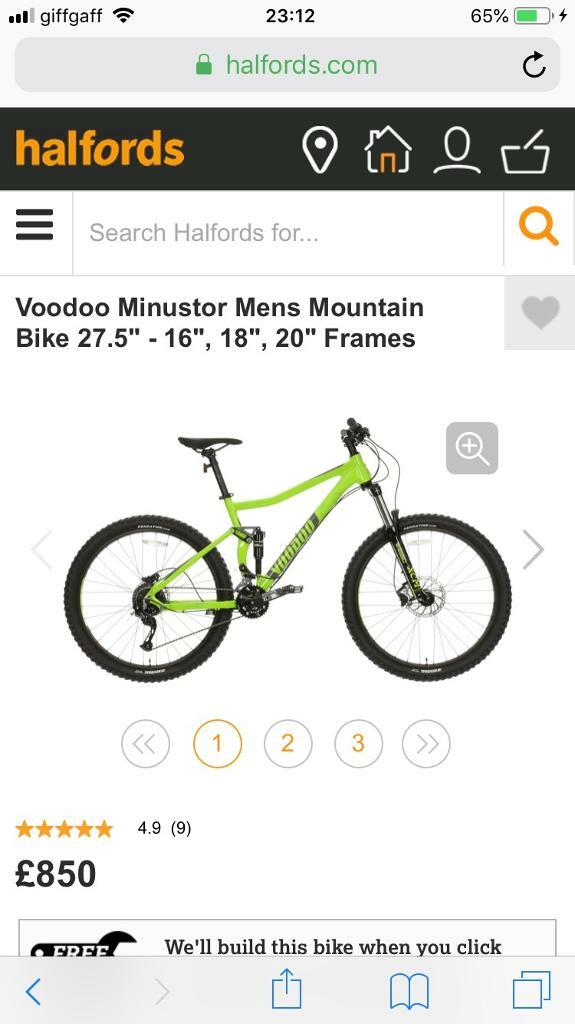 voodoo minustor halfords